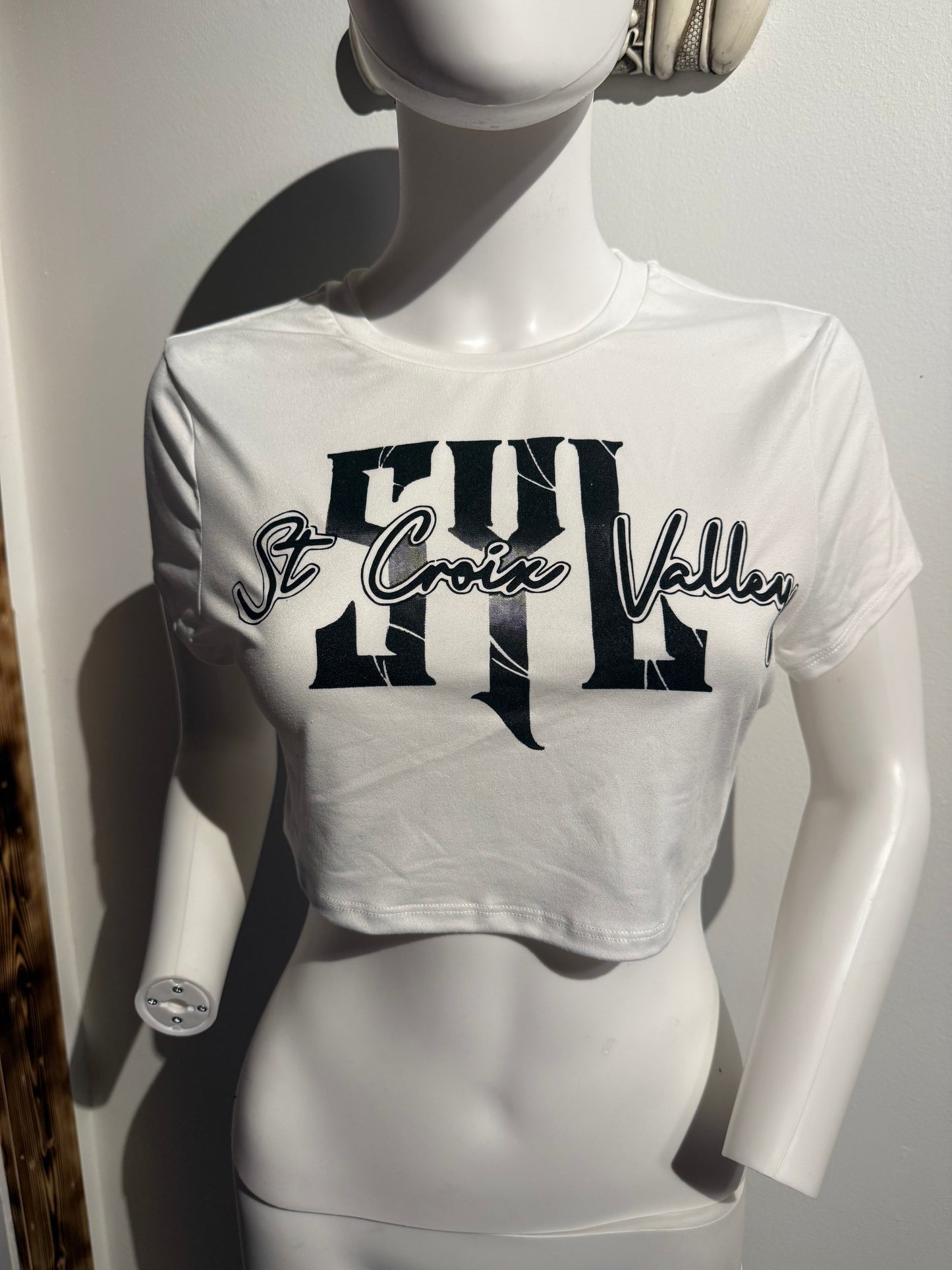 #10 White crop top